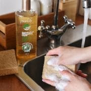 Измиващо средство за съдове на основата на сапунен орех